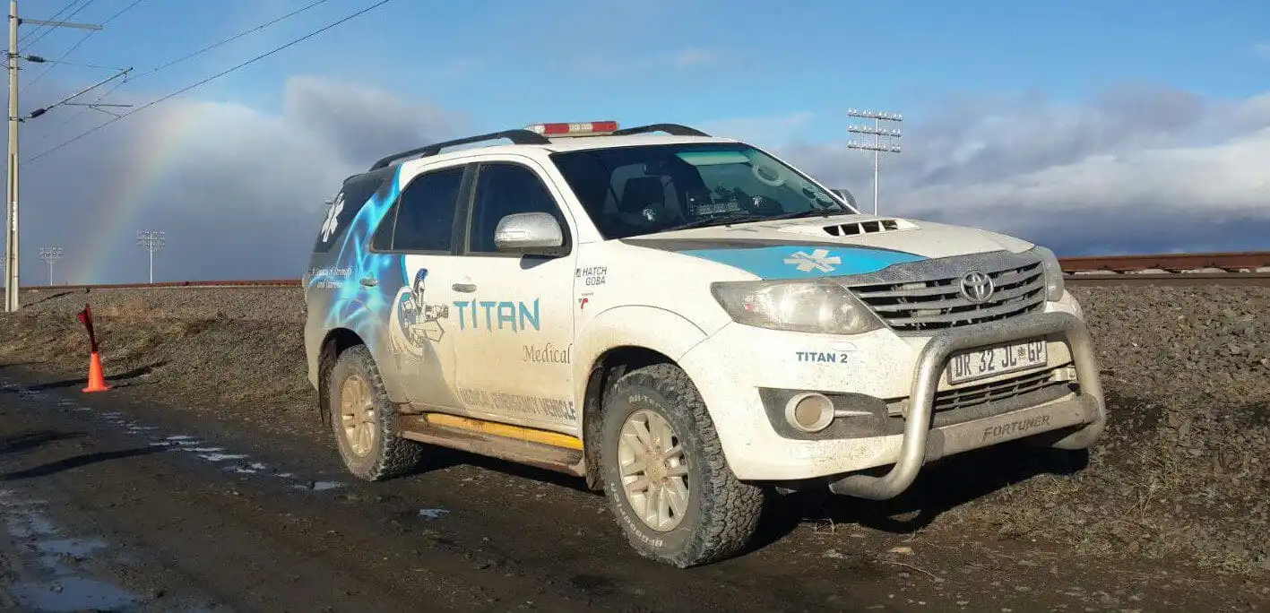 Titan Medical response vehicle on site